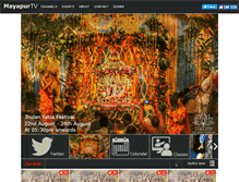 Tablet Screenshot of mayapur.tv